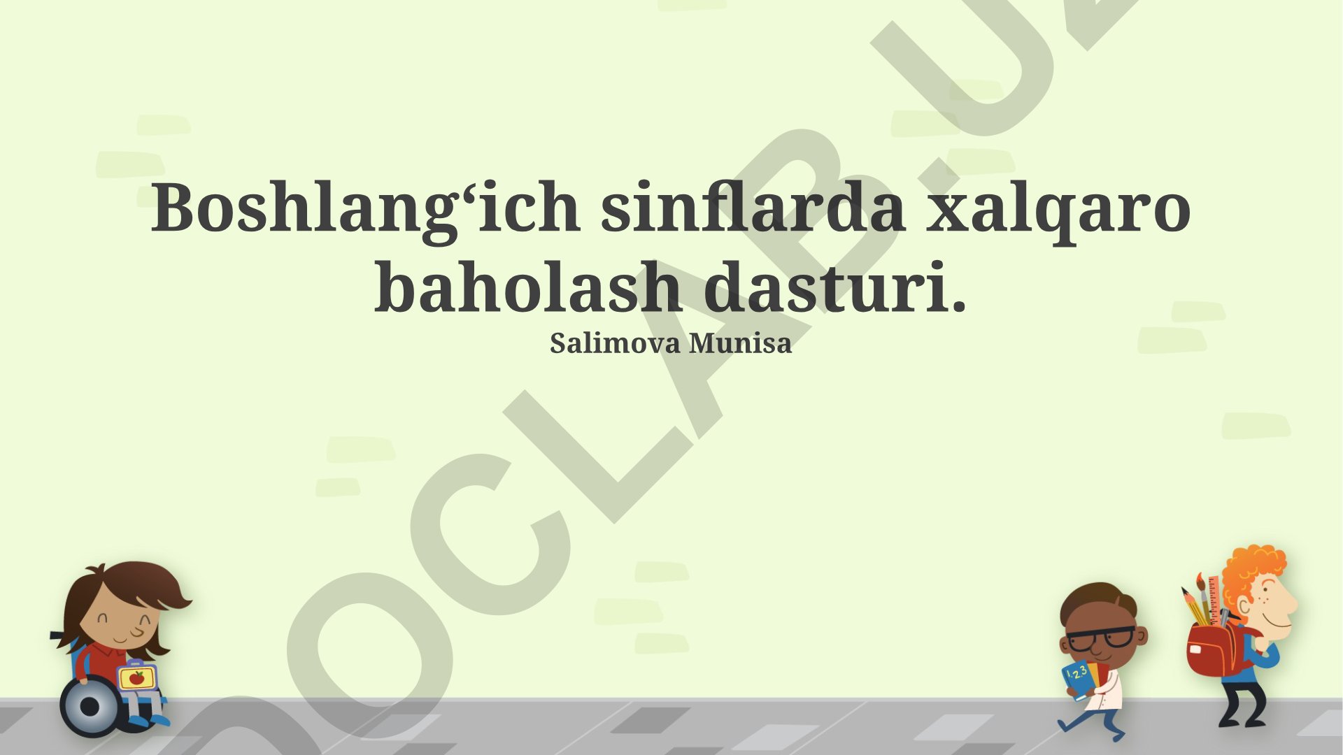 Boshlangʻich sinflarda xalqaro baholash dasturlari va natijalar tahlili