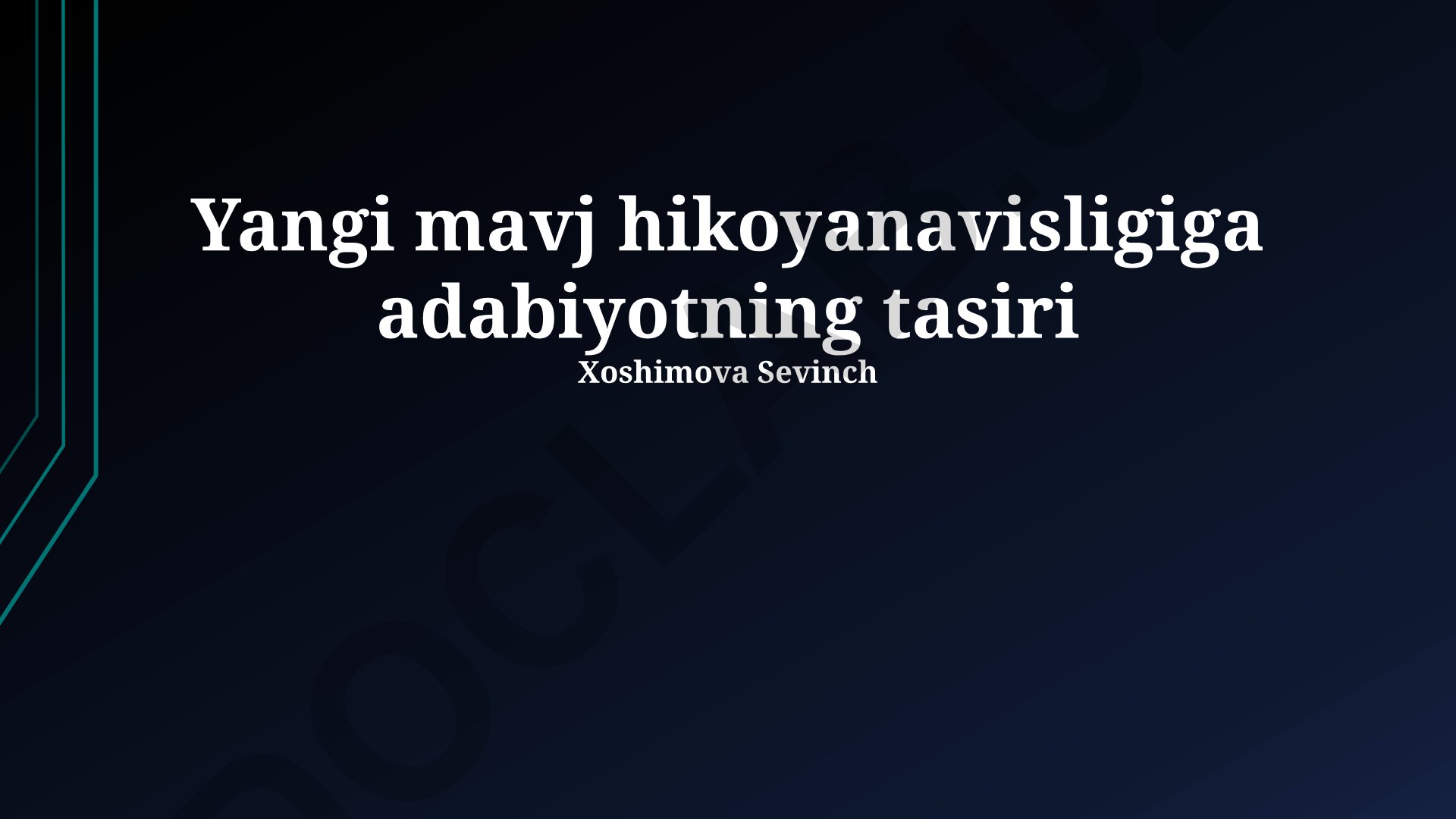 Adabiyotning yangi hikoyanavisligiga ta'siri
