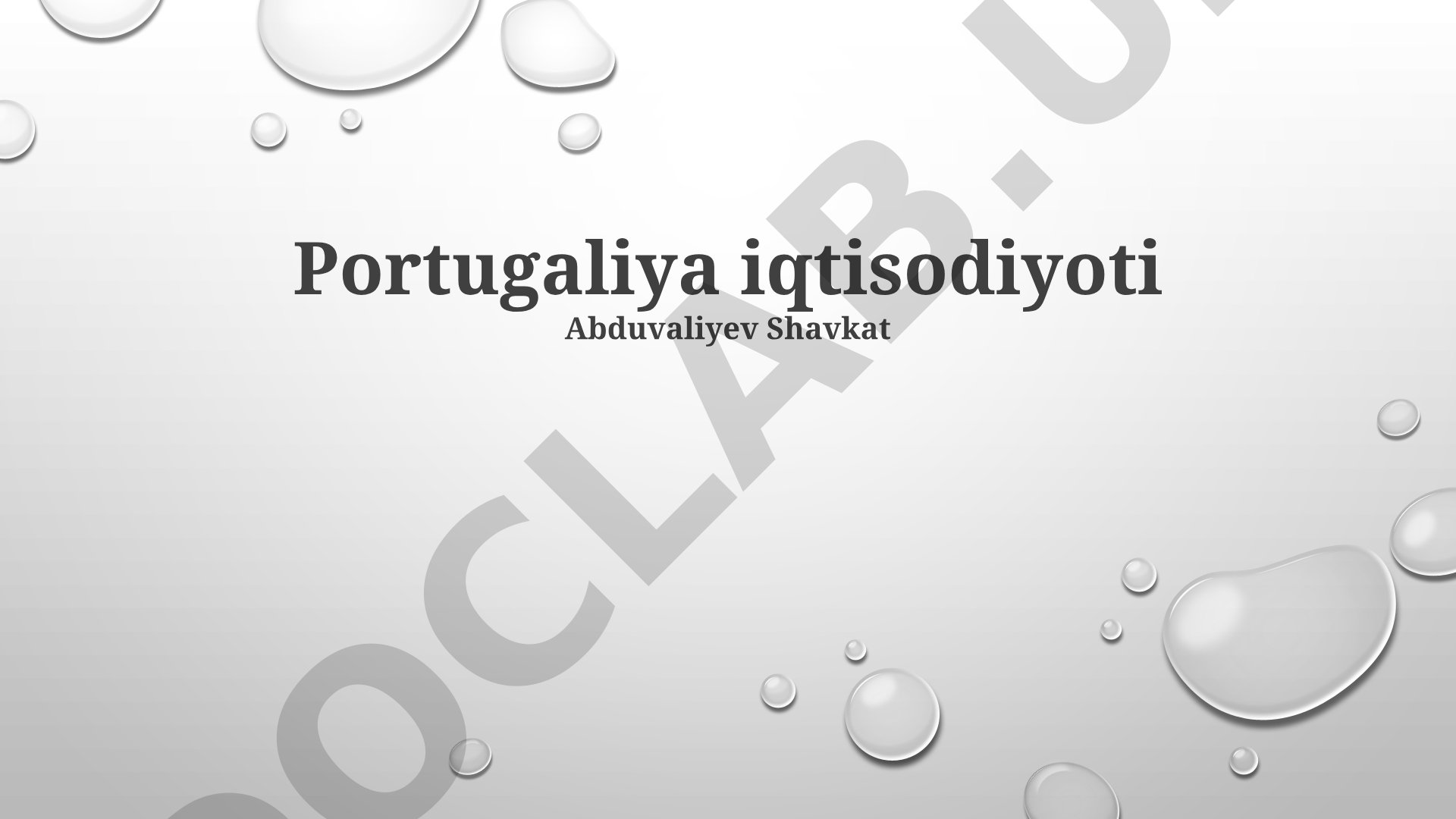 Portugaliya iqtisodiyoti