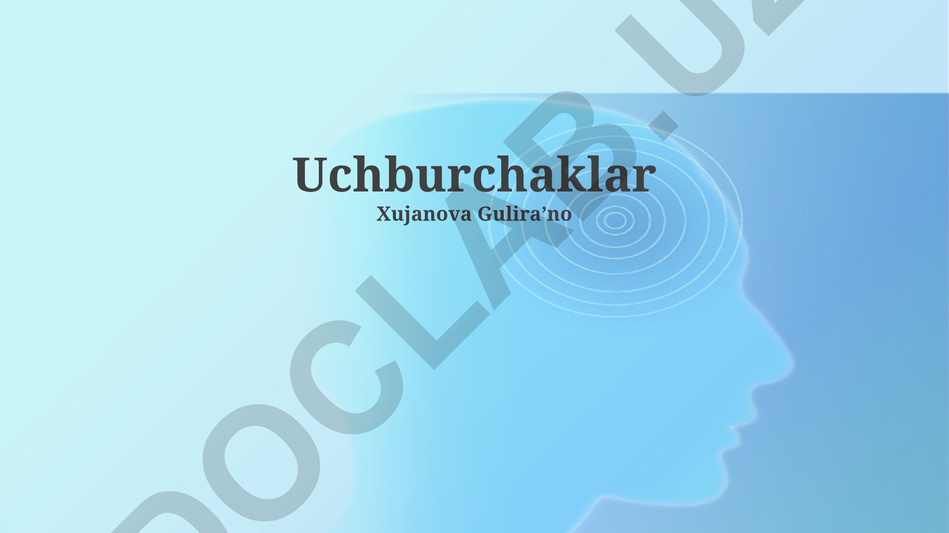 Uchburchaklar elementlari, xossalari va Pifagor teoremasi