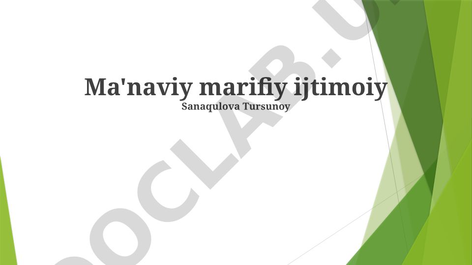 Ma'naviy-axloqiy tarbiya va ijtimoiy hayot