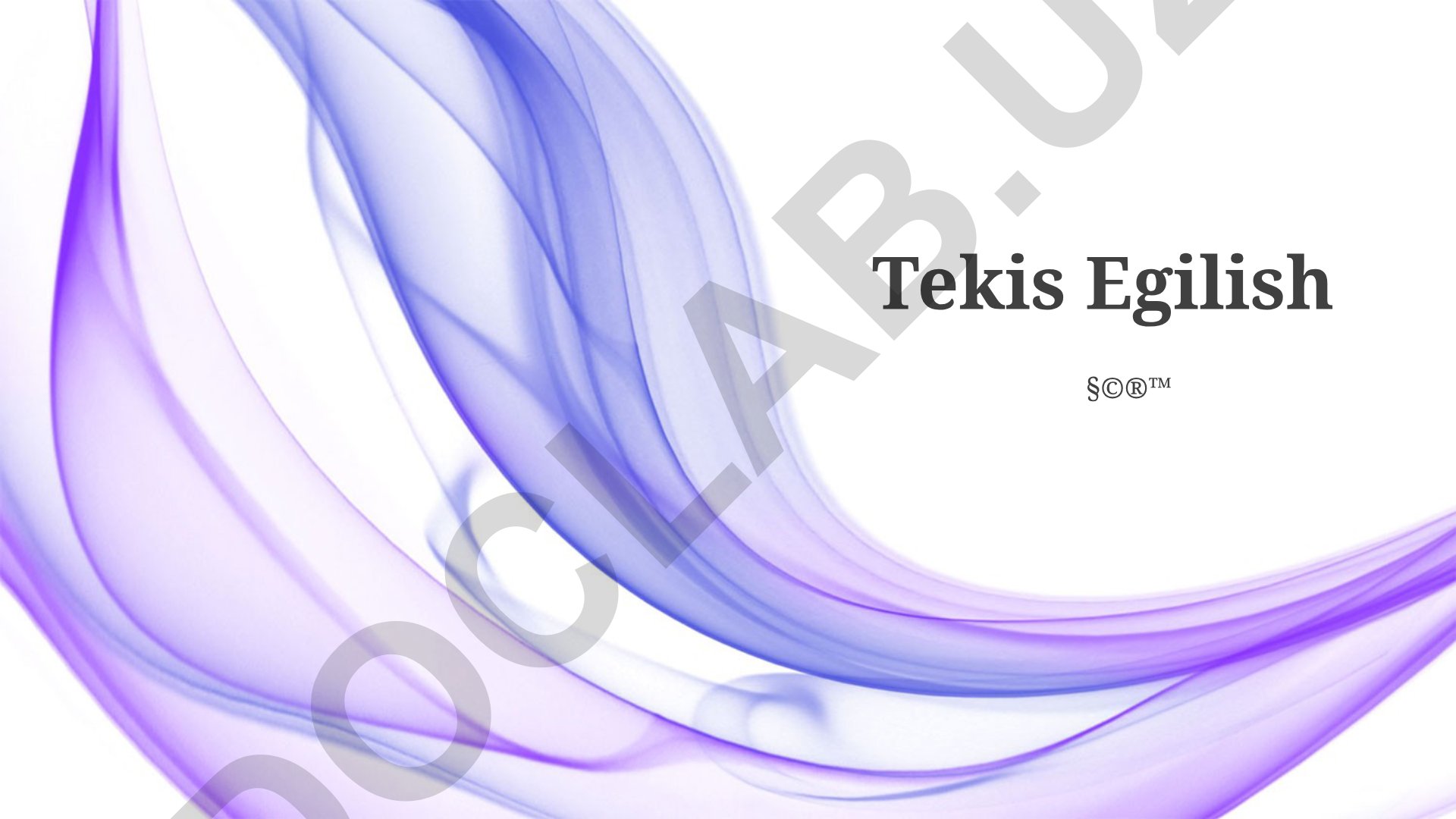 Tekis Eglish tili va to'g'ri egilish tamoyillari