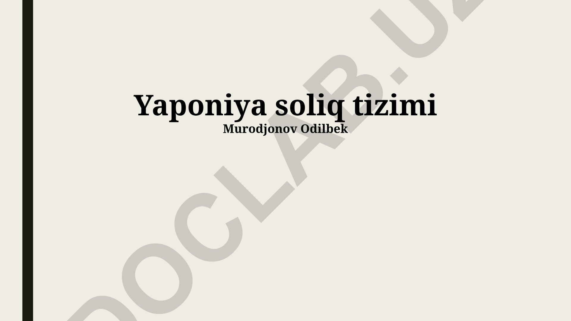 Yaponiya soliq tizimi