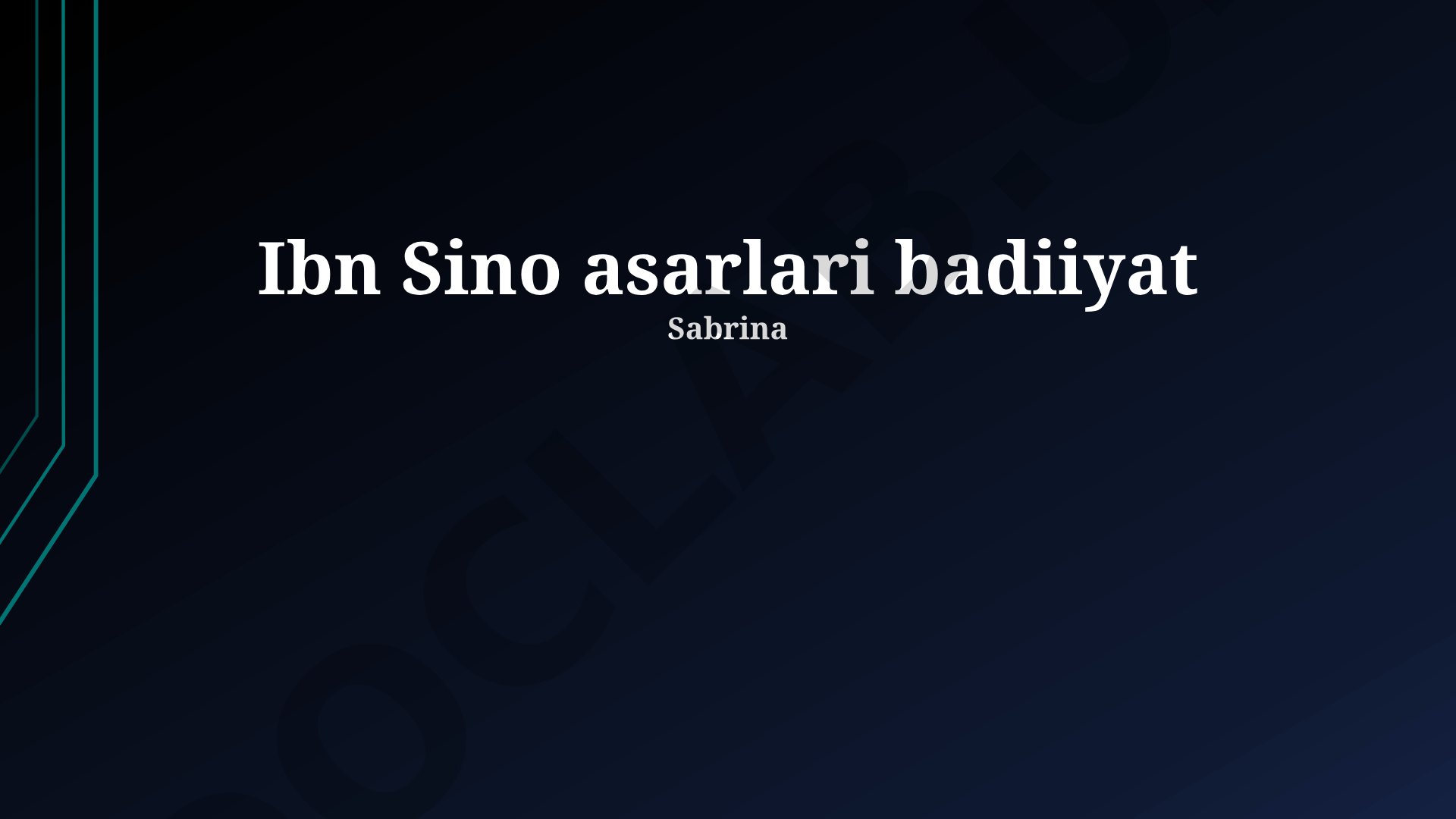 Ibn Sino asarlari badiiyati