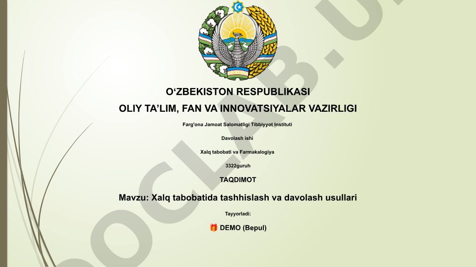 Xalq tabobatida tashhislash va davolash usullari