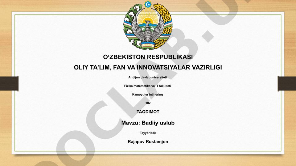Badiiy uslub