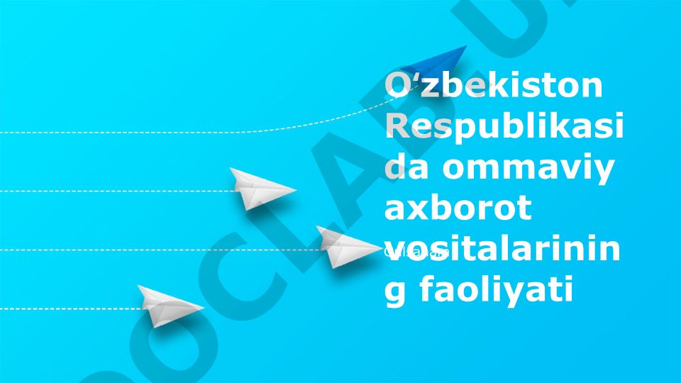 O'zbekistonda ommaviy axborot vositalari faoliyati va nazorati