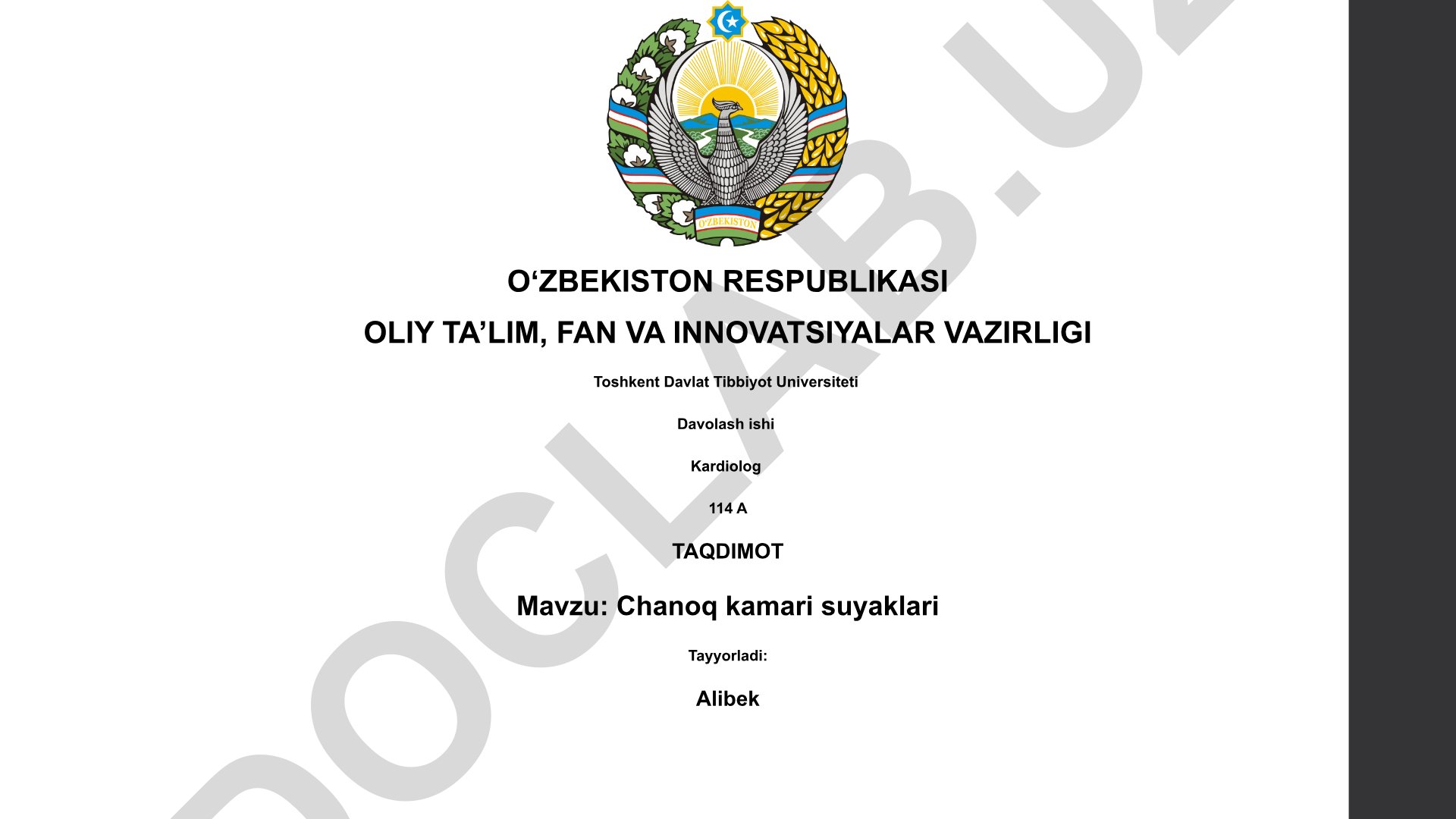 Chanoq kamari suyaklari