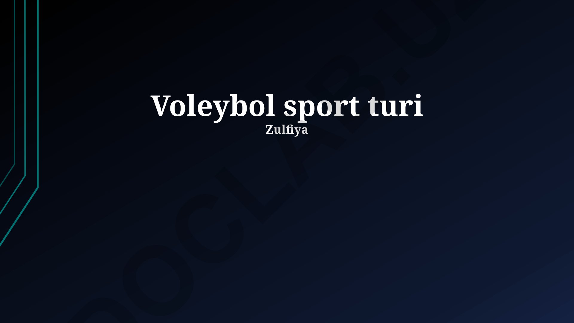 Voleybol sport turi haqida to'liq ma'lumot