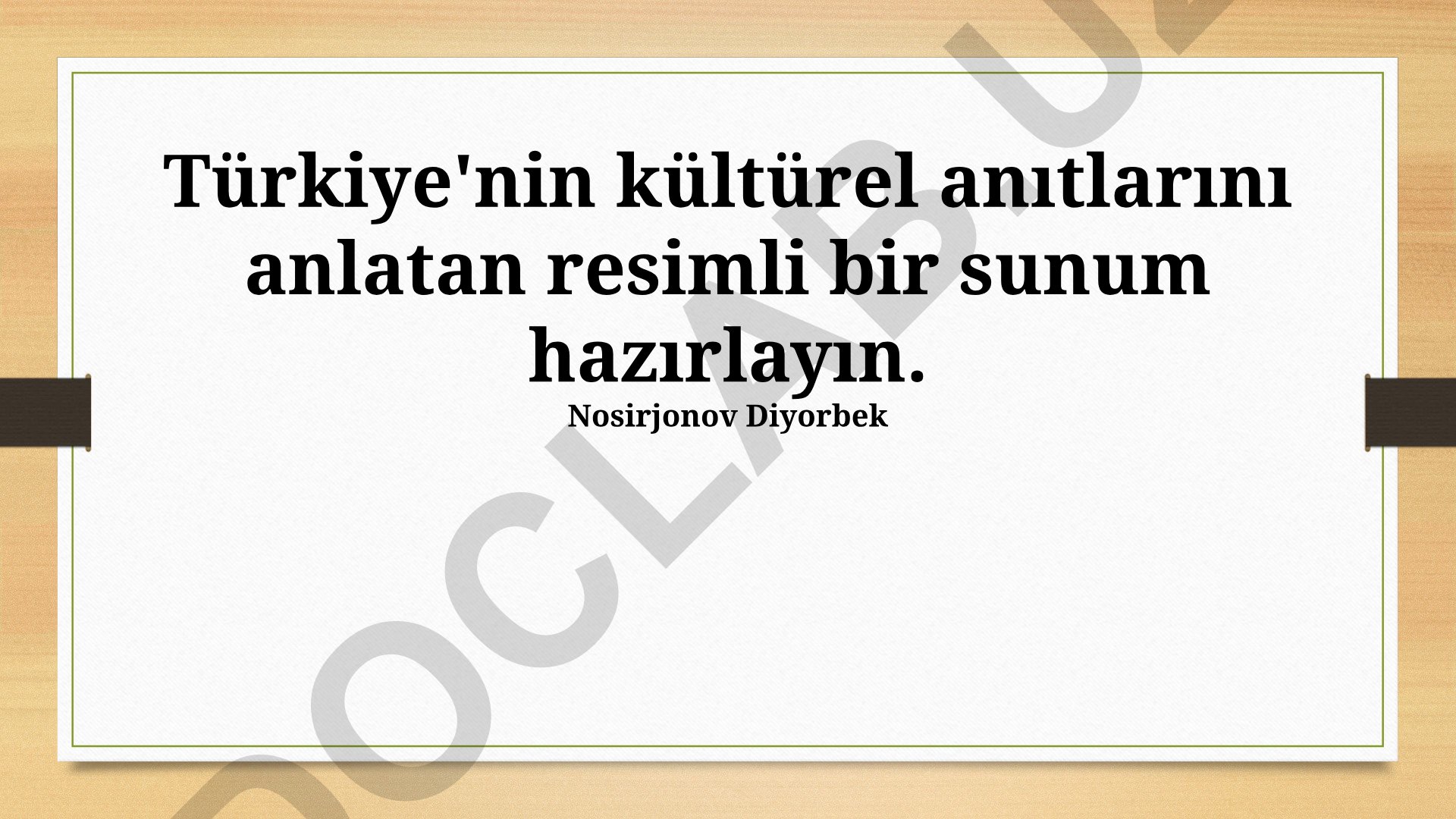 Türkiye'nin kültürel anıtları ve tarihi mirası