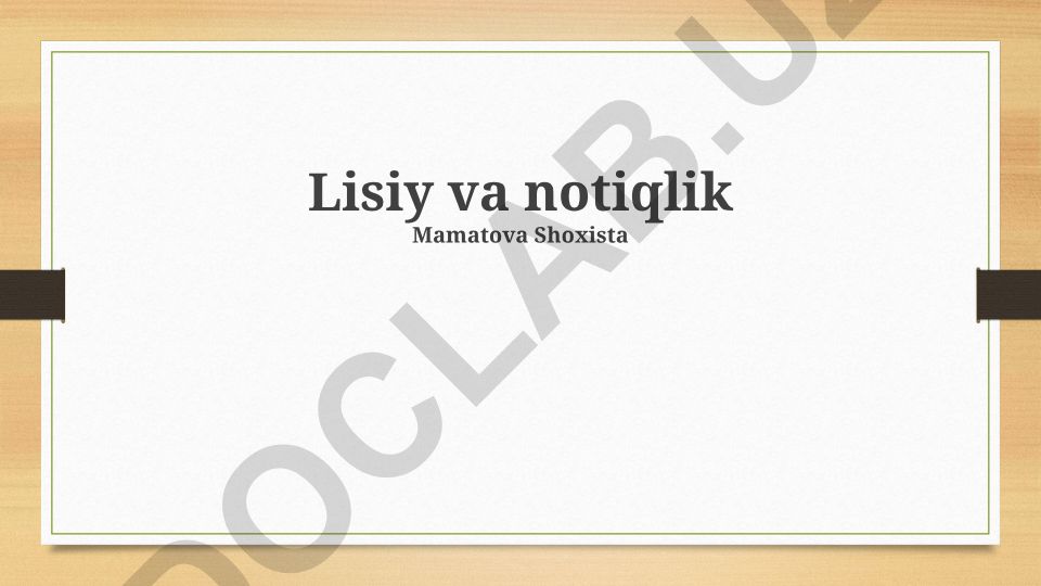 Lisiylik va notiqlik san'ati: Tilning mo'jizasi va ifoda vositalari