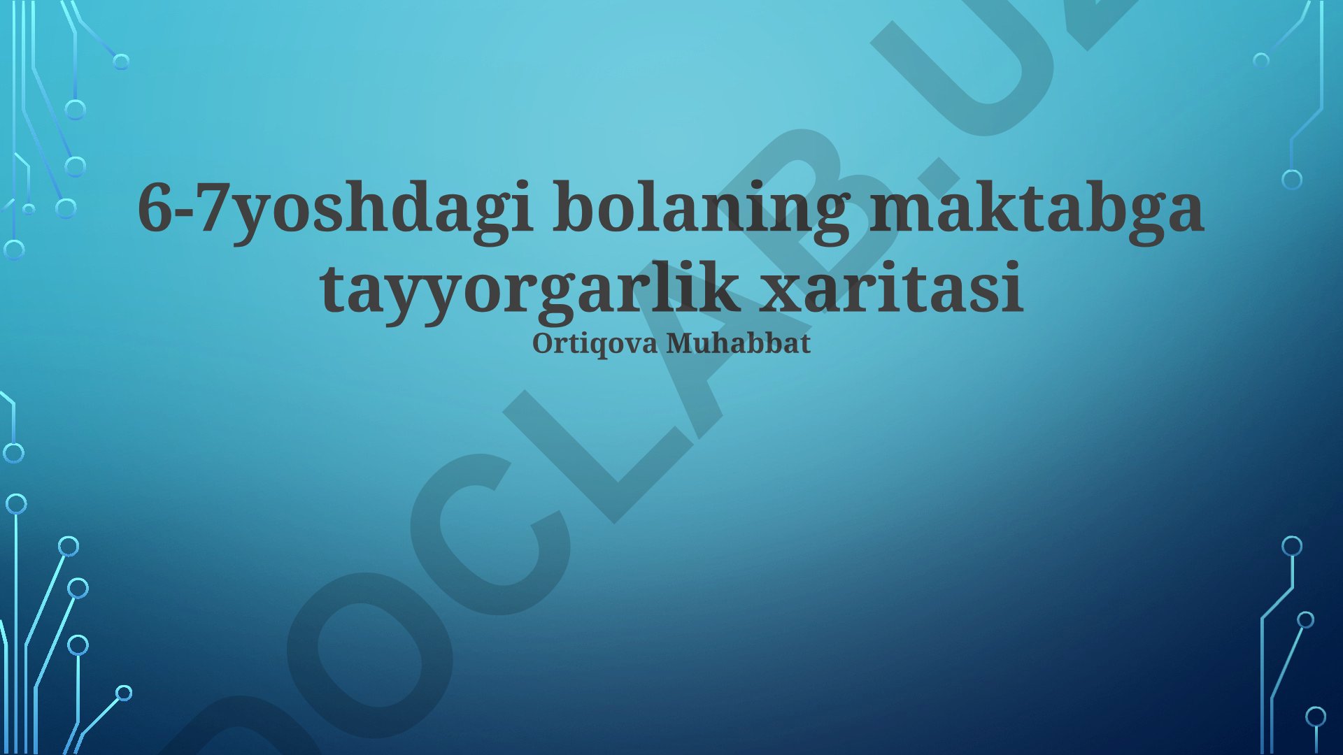 6-7 yoshli bolaning maktabga tayyorgarligi va rivojlanish bosqichlari