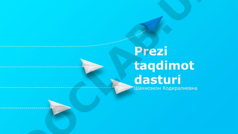 Prezi taqdimot dasturi xususiyatlari va afzalliklari