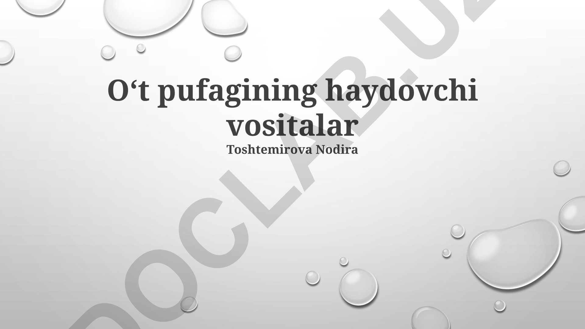 Safro pufagi kasalliklari va yo'l-transport hodisalari