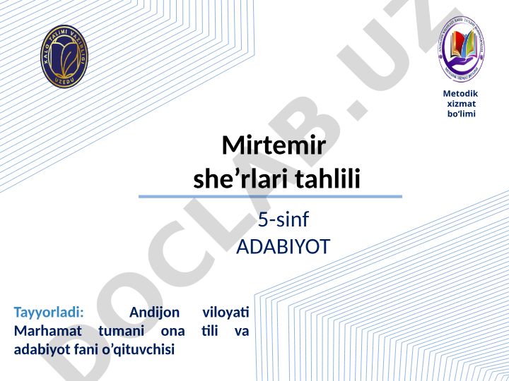Mirtemir sheʼrlari tahlili