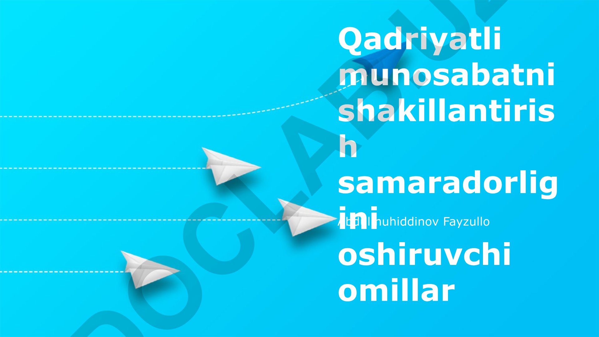 Qadriyatli munosabatni shakillantirish samaradorligini oshiruvchi omillar