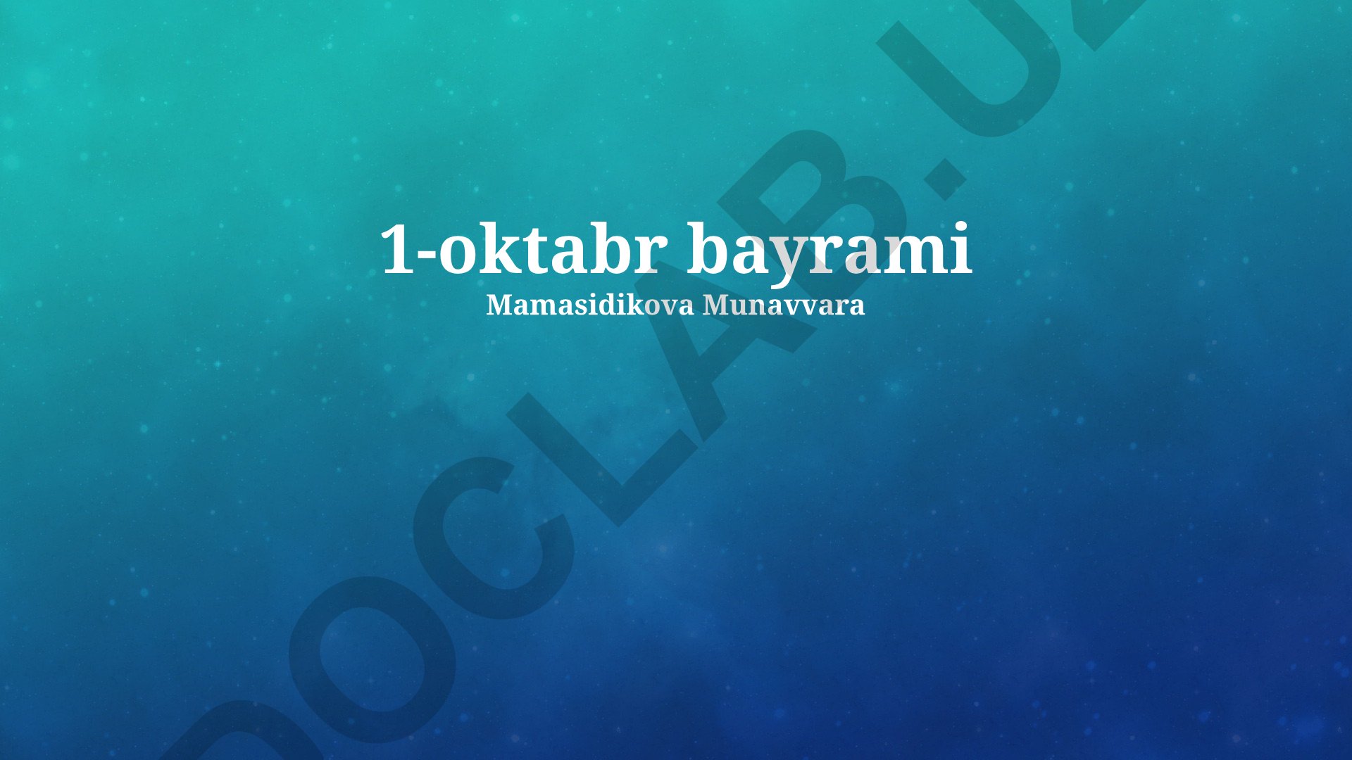 1-oktabr bayramlari: Vegetarianlar kuni, Kongo Respublikasi milliy bayrami va abortga qarshi kurash
