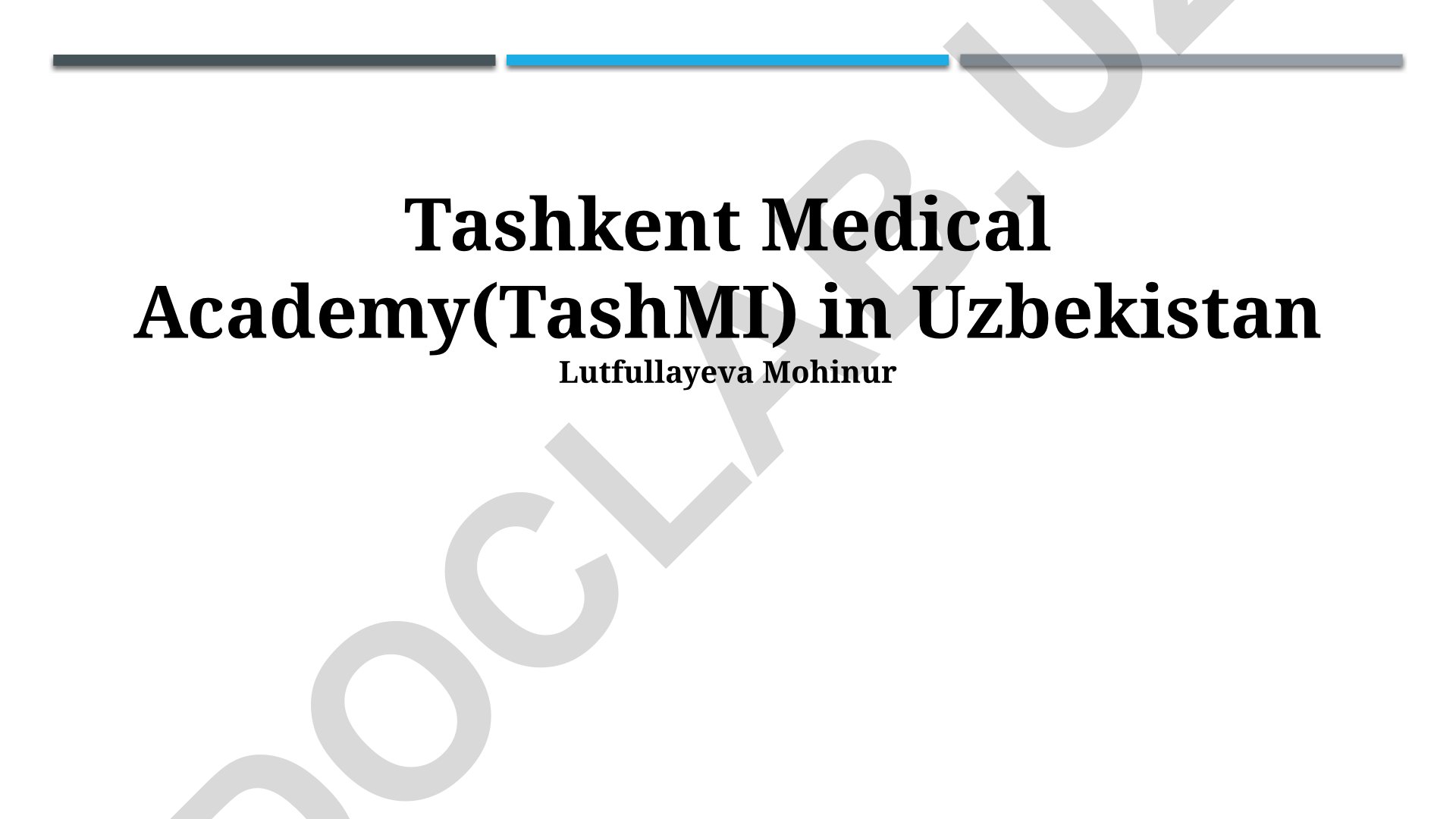 Toshkent Tibbiyot Akademiyasi: akademik dasturlar, tadqiqot va kelajak istiqbollari