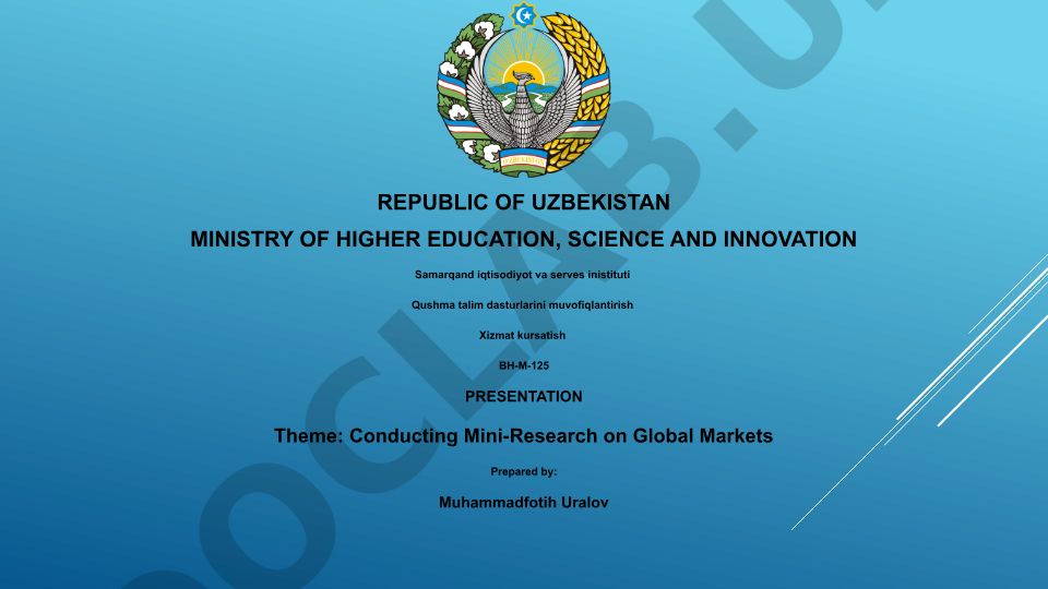 Conducting Mini-Research on Global Markets