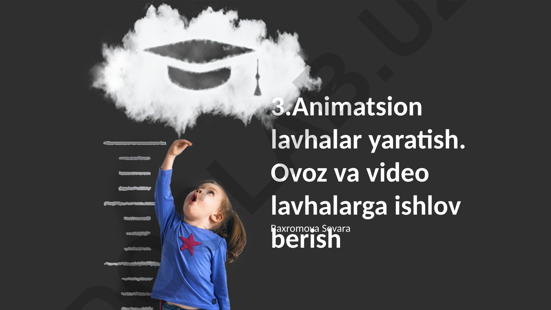 Animatsion lavhalar yaratish va ovoz-video ishlov berish