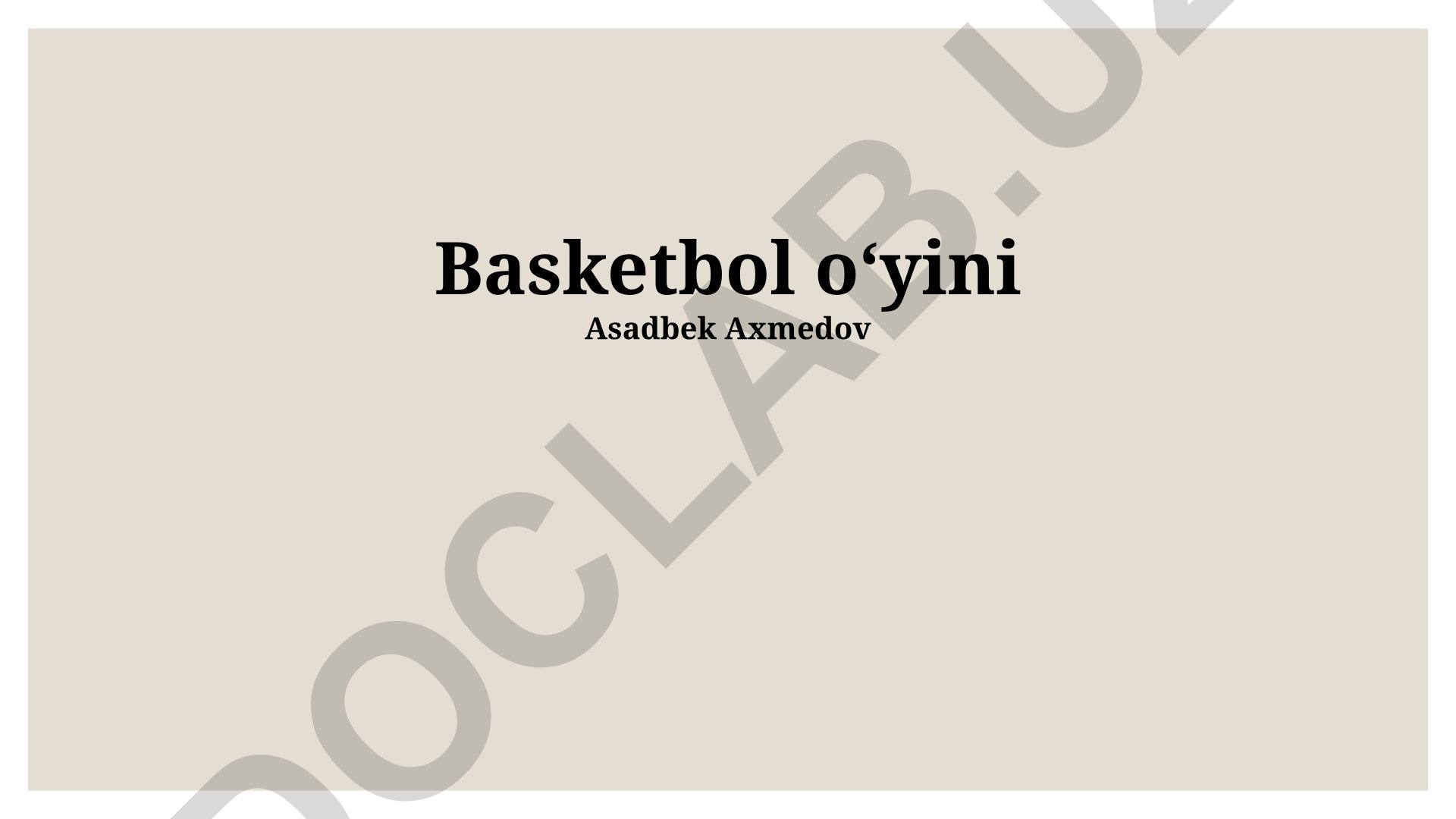 Basketbol o'yini tarixi, qoidalari va strategiyalari