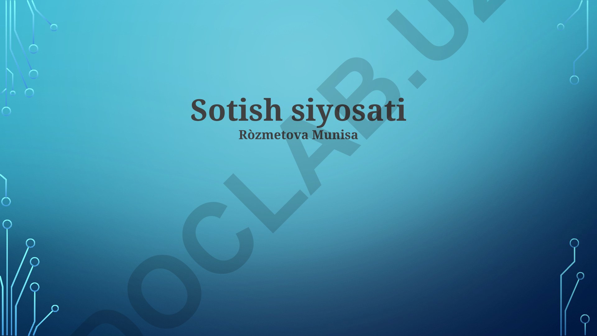 Sotish siyosati va siyosiy tizimlar