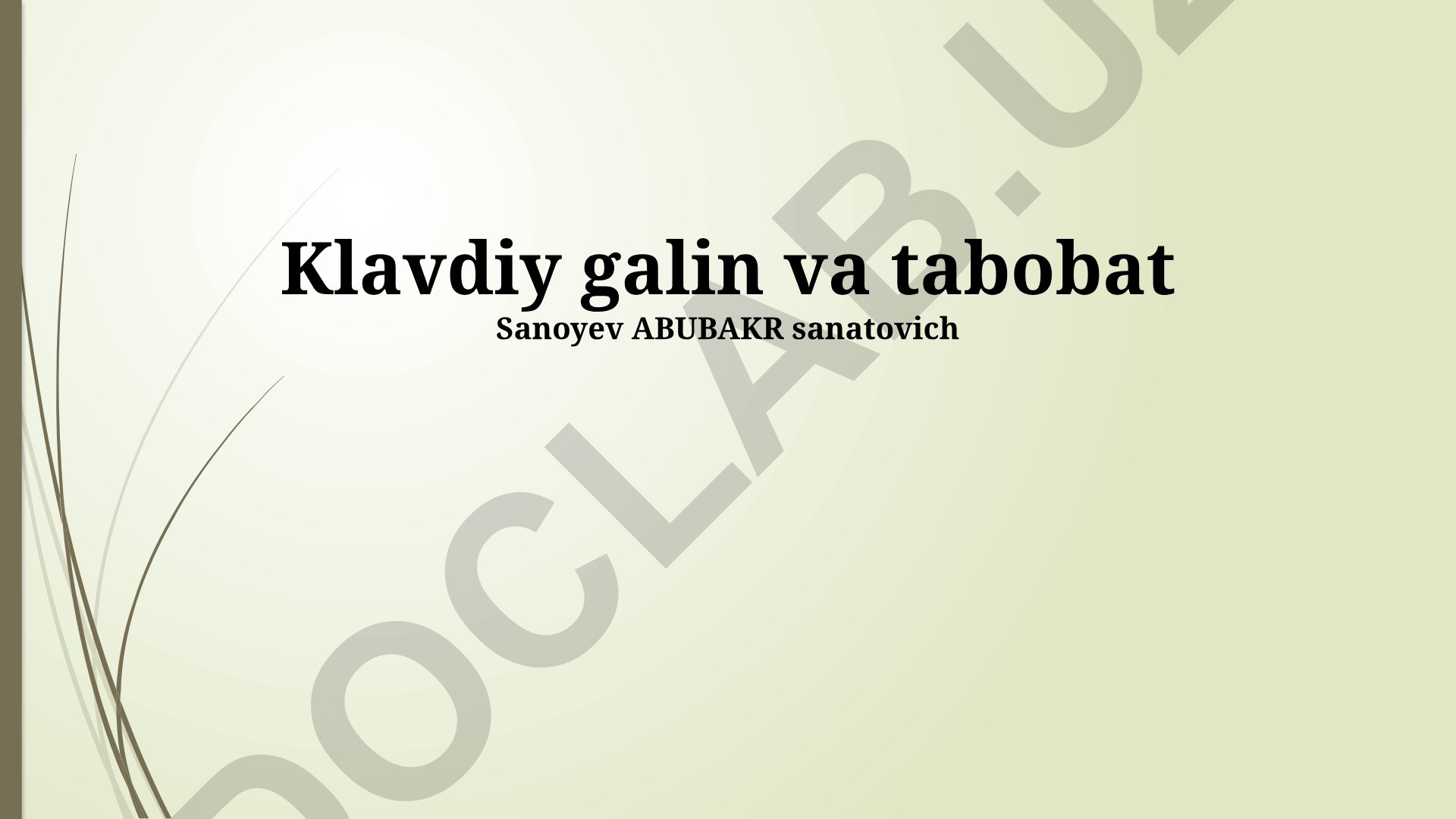 Klavdiy va Galen tibbiyoti taqqoslash
