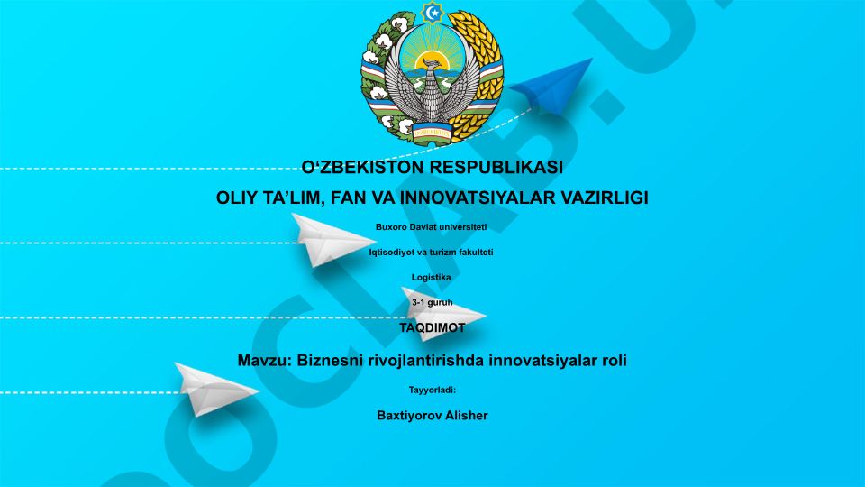 Biznesni rivojlantirishda innovatsiyalar roli