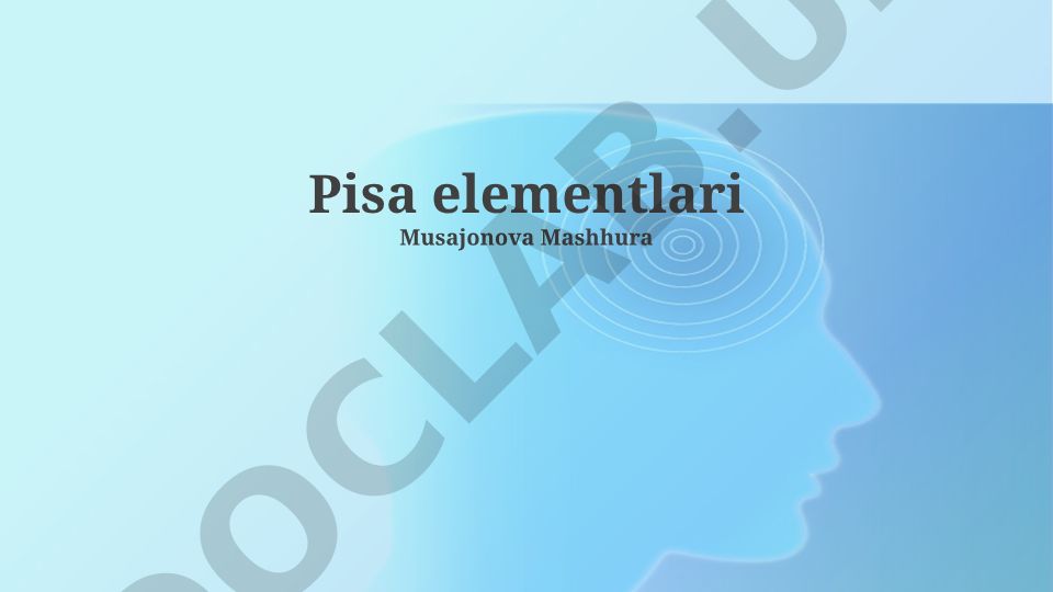 PISA elementlari va ta'lim sifati