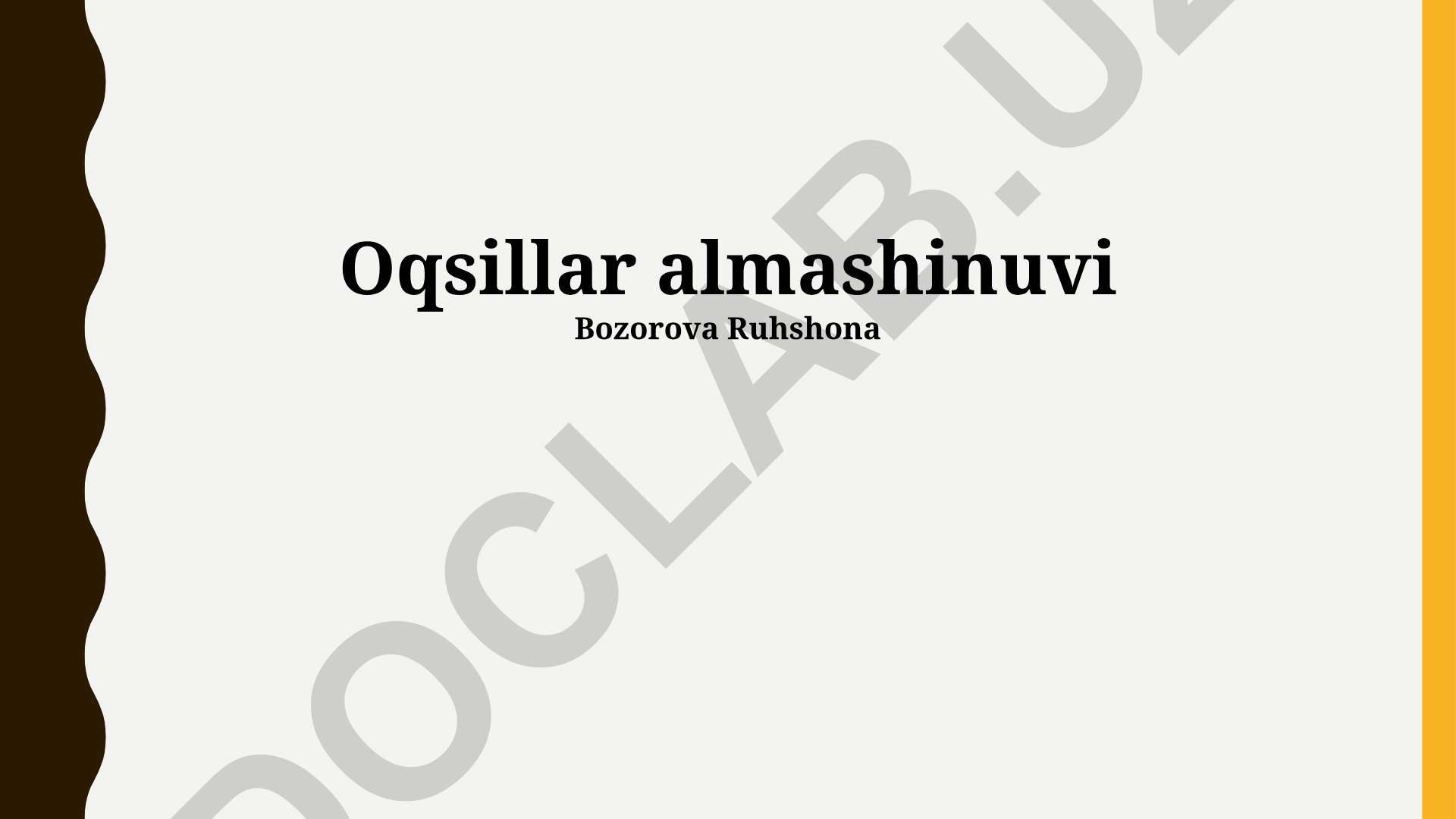 Oqsillar almashinuvi va kasalliklar