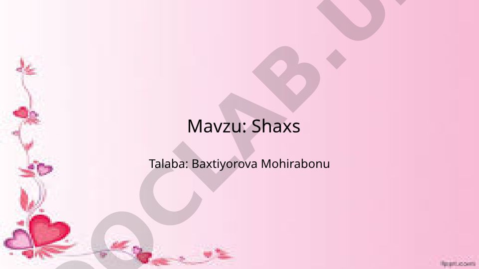 Shaxsning shaxsiy rivojlanishi va har kuni yangi narsa o'rganish