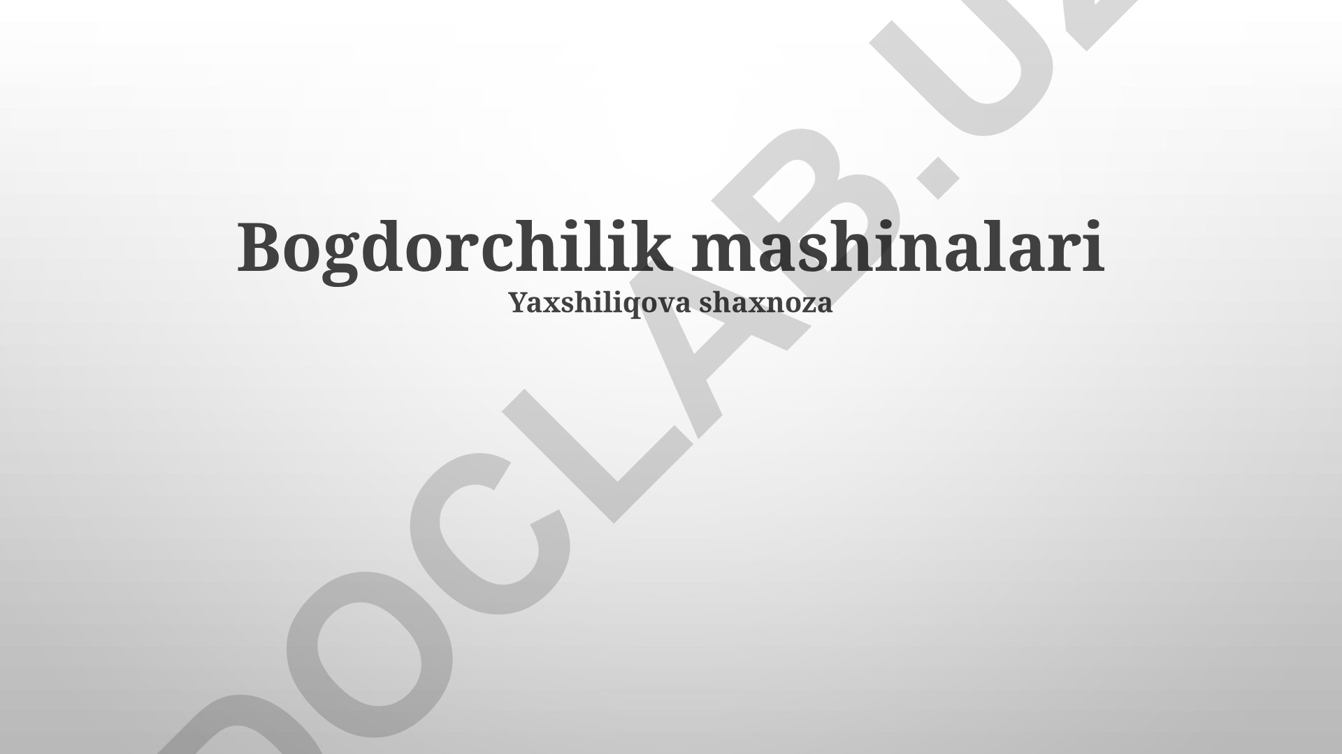 Zamonaviy qishloq xo'jaligi texnikalari va sug'orish tizimlari
