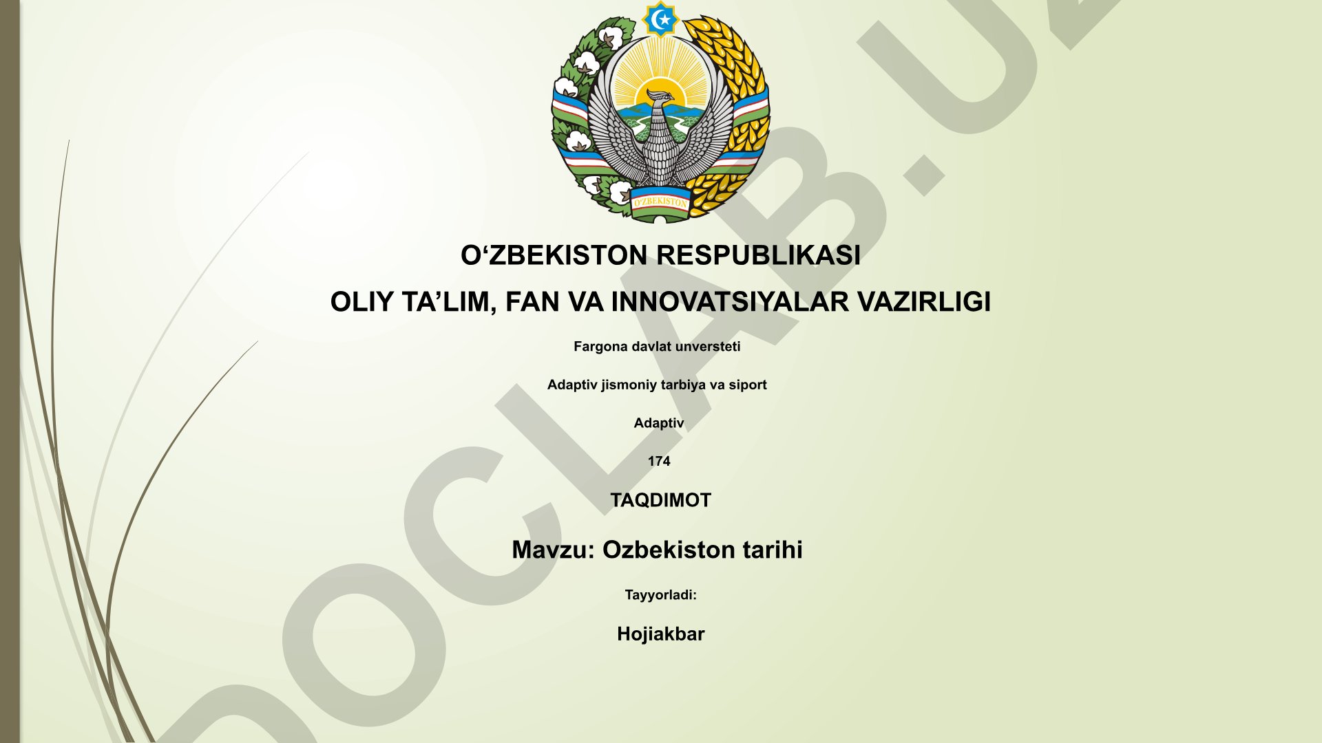 O'zbekiston tarixi