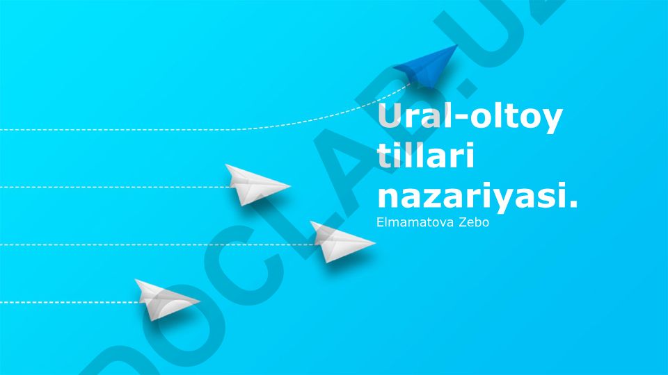 Ural-oltoy tillari nazariyasi