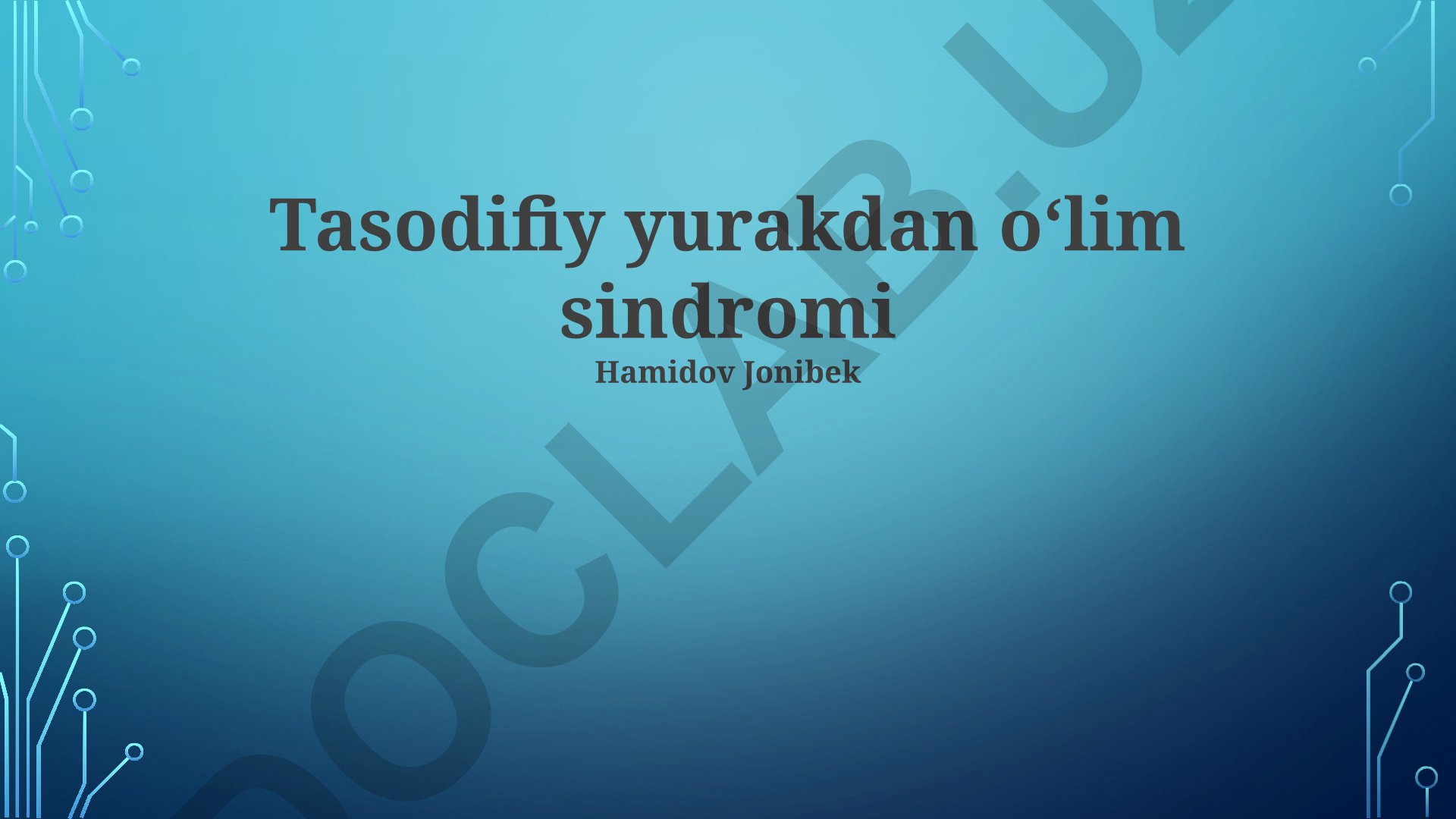 Tasodifiy yurakdan oʻlim sindromi