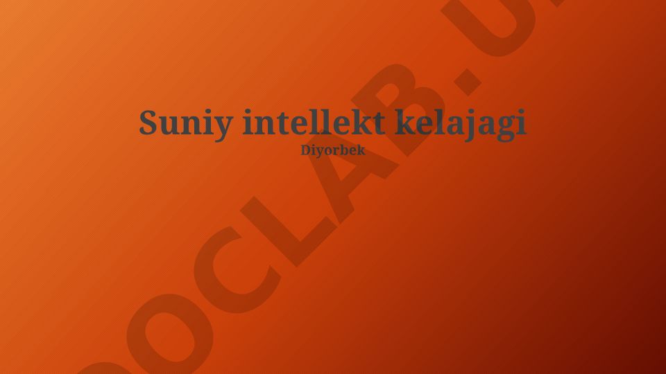 Sun'iy intellektning kelajagi: texnologiyalar, ilovalar va etik masalalar