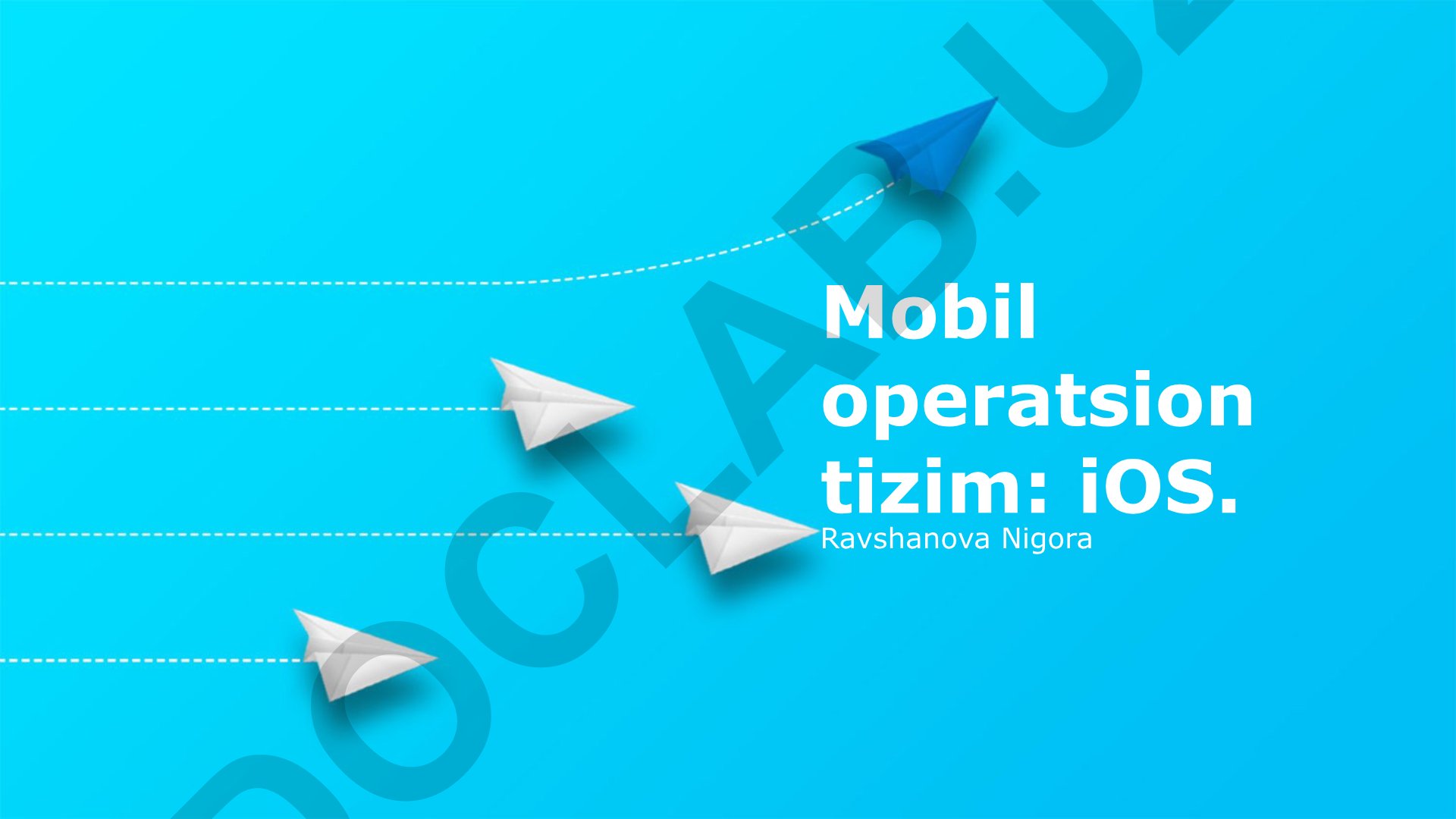 iOS Operatsion Sistemining Umumiy Ko'rinishi va Xususiyatlari