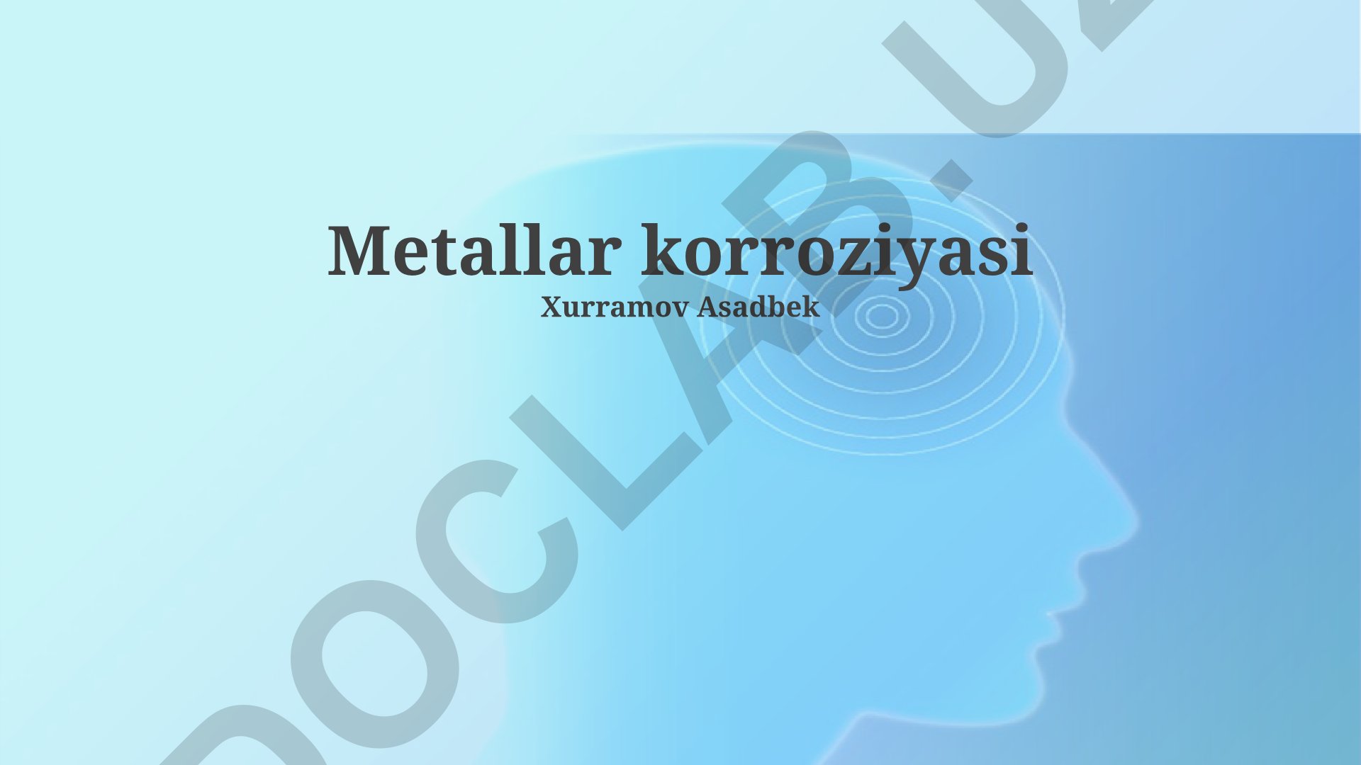 Metallar korroziyasi