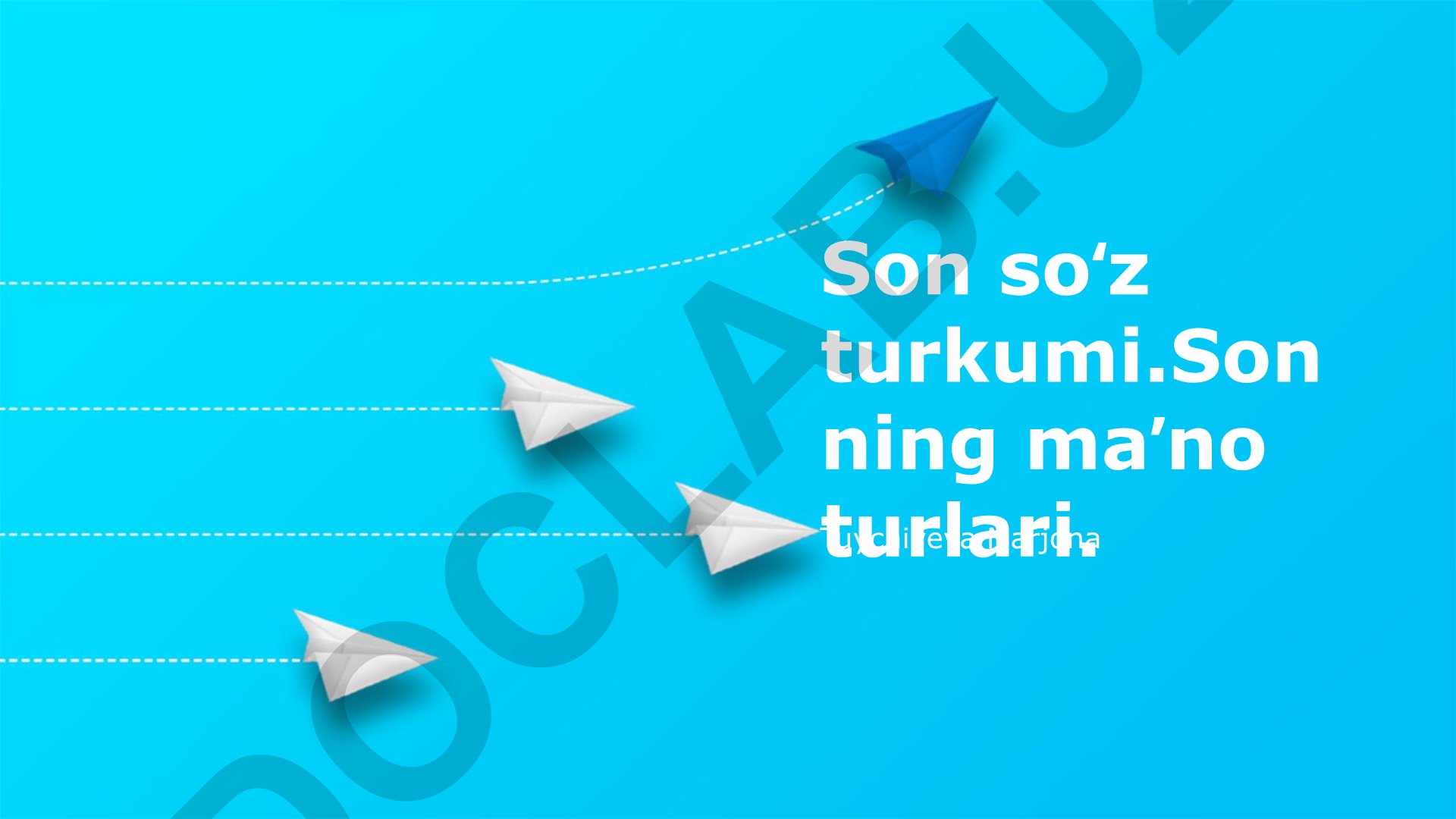 Ot kesimining asosiy turlari va xususiyatlari