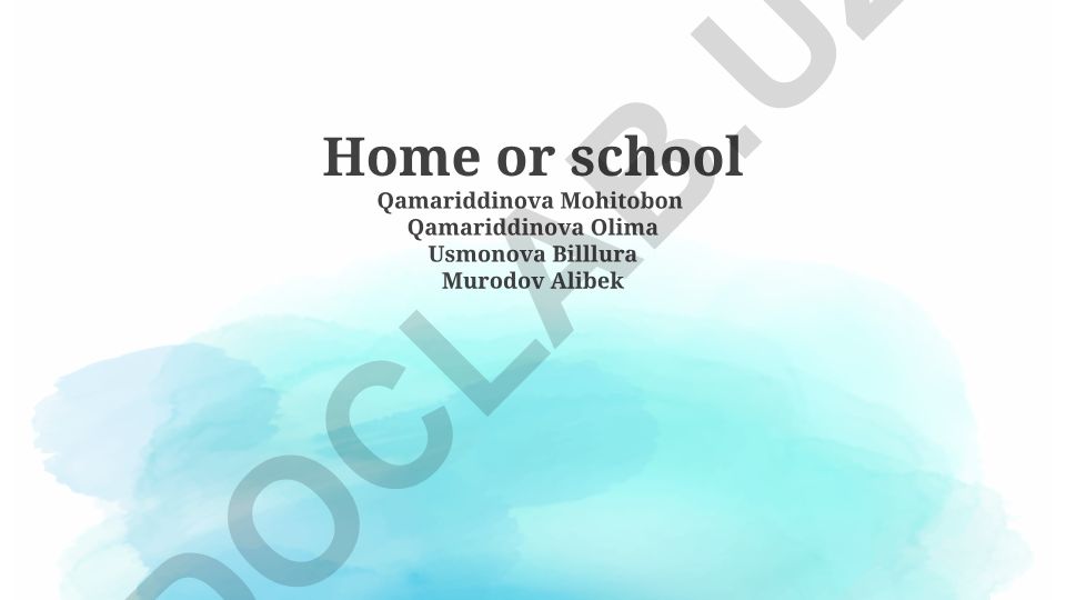 Home or School: Comparative Analysis of Learning Environments