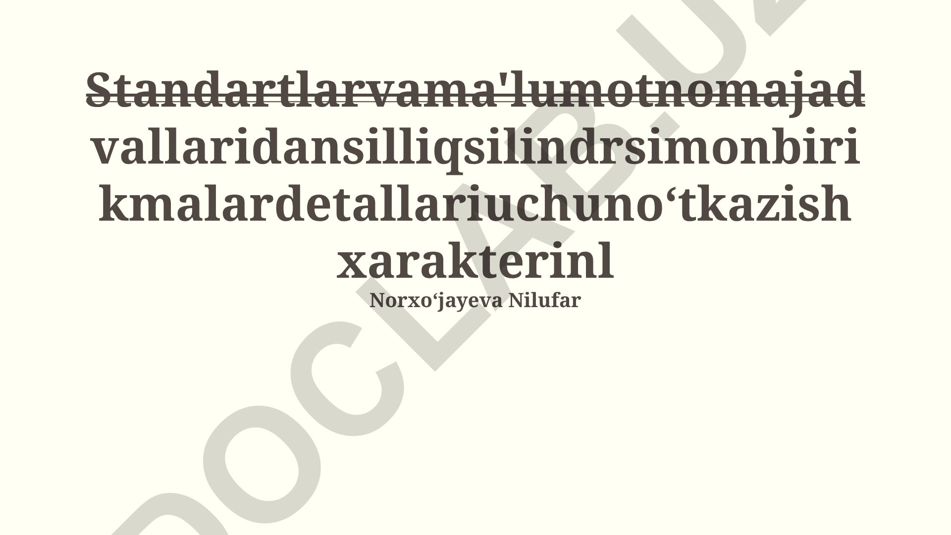 Silindrsimon birikmalarning standart ma'lumotnomalari va transmissiya xususiyatlari