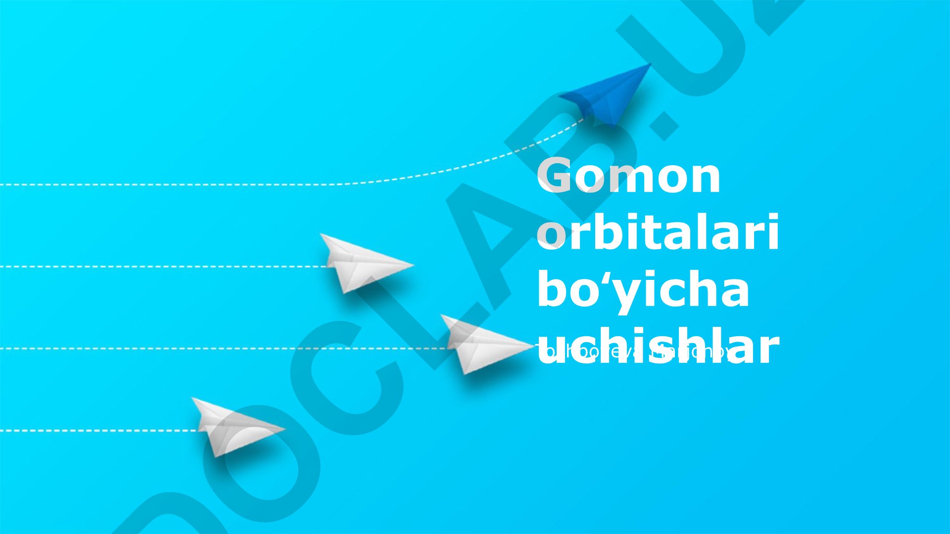 Gomon orbitalari bo'yicha uchishlar