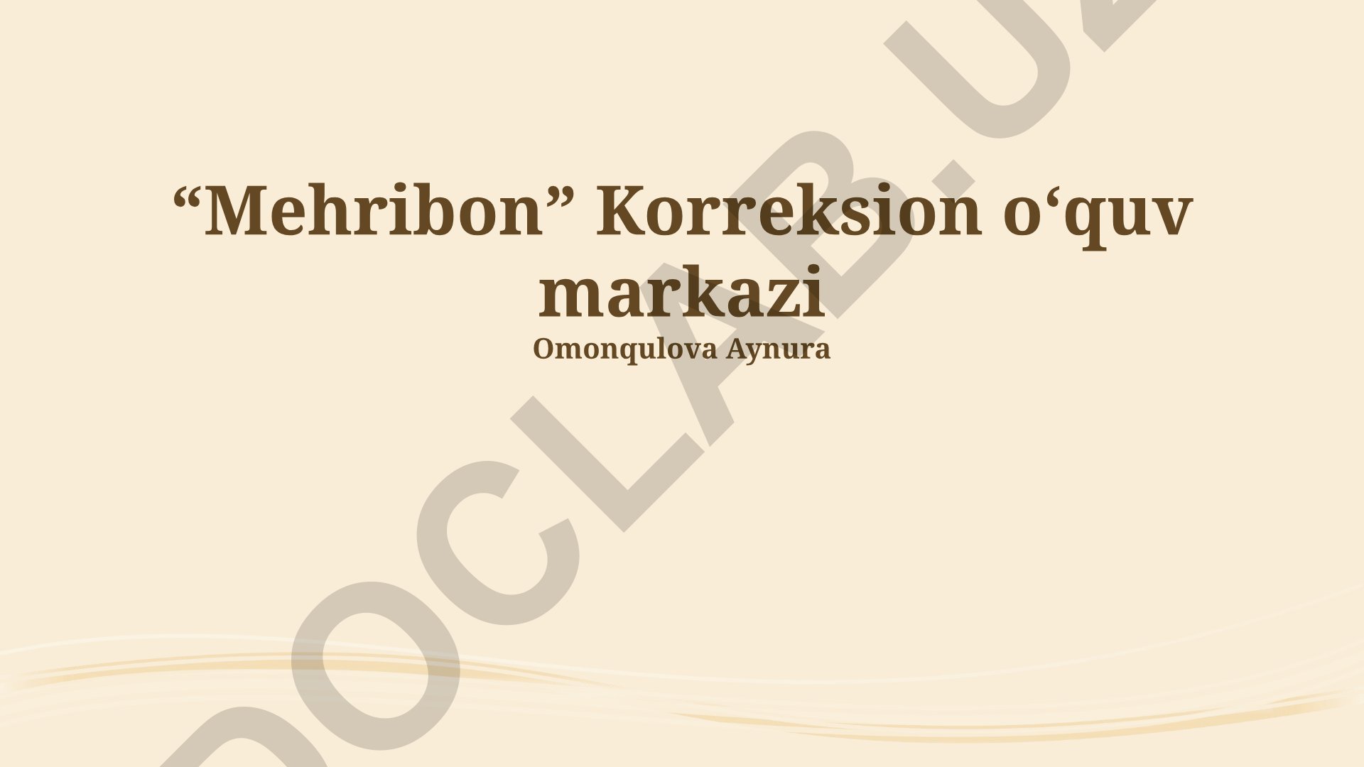 Mehribon Korreksion oʻquv markazi faoliyati va natijalari