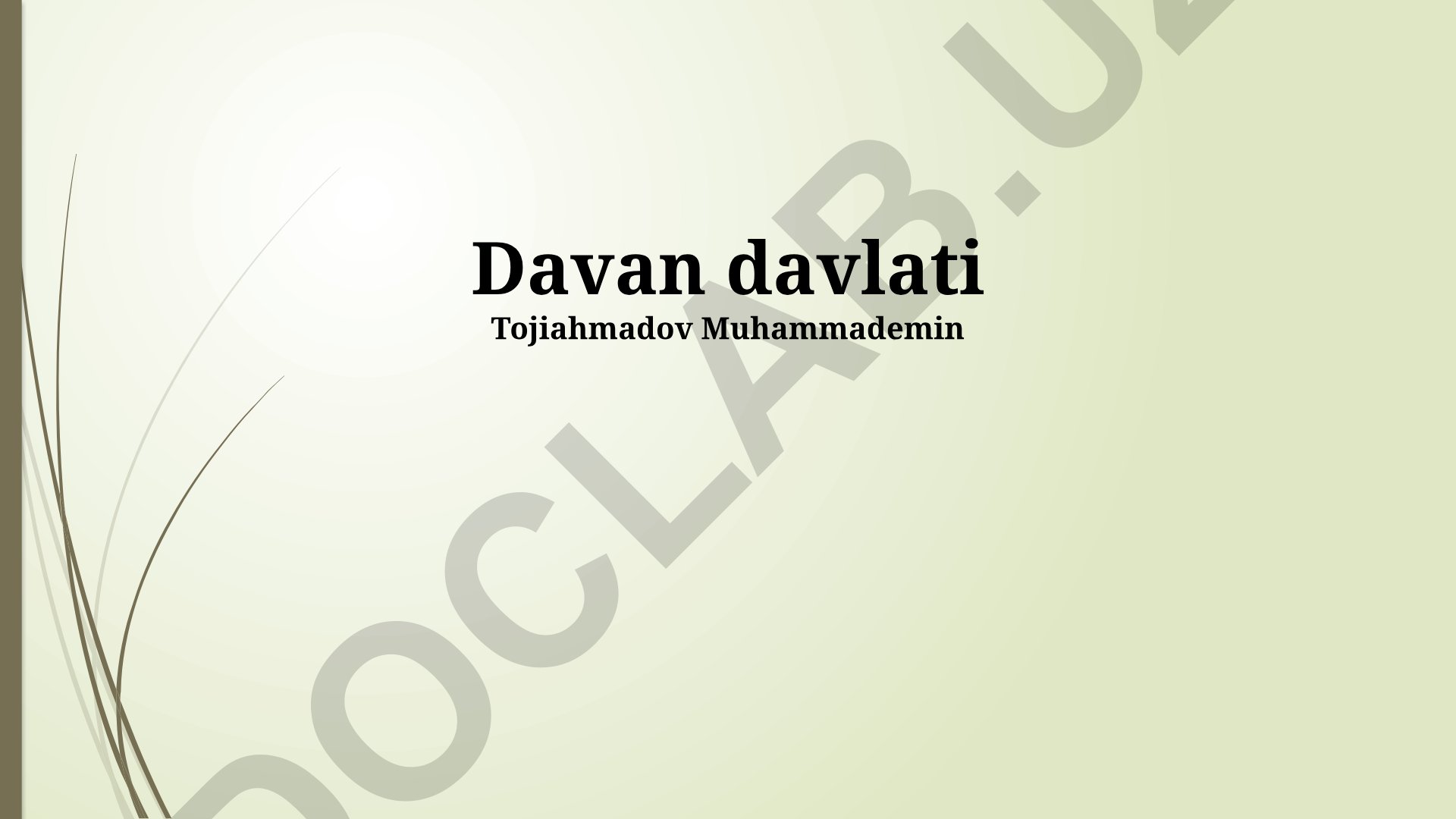 Davan davlatining iqtisodiyoti, ijtimoiy-madaniy hayoti va hozirgi ahvoli