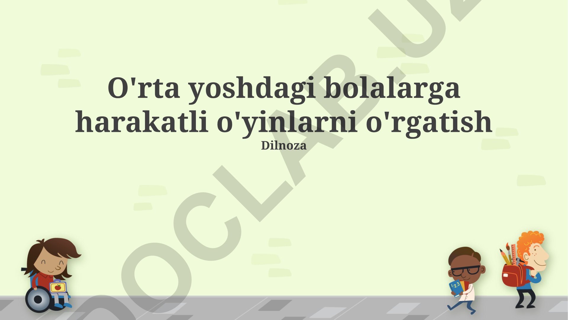 O'rta yoshdagi bolalarga harakatli o'yinlarni o'rgatish