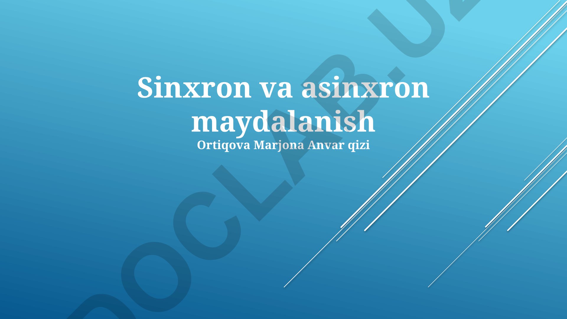 Sinxron va asinxron maydalanish
