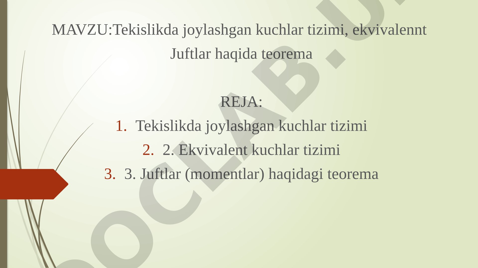 Tekislikda joylashgan kuchlar tizimi, ekvivalent juftlar haqida teorema