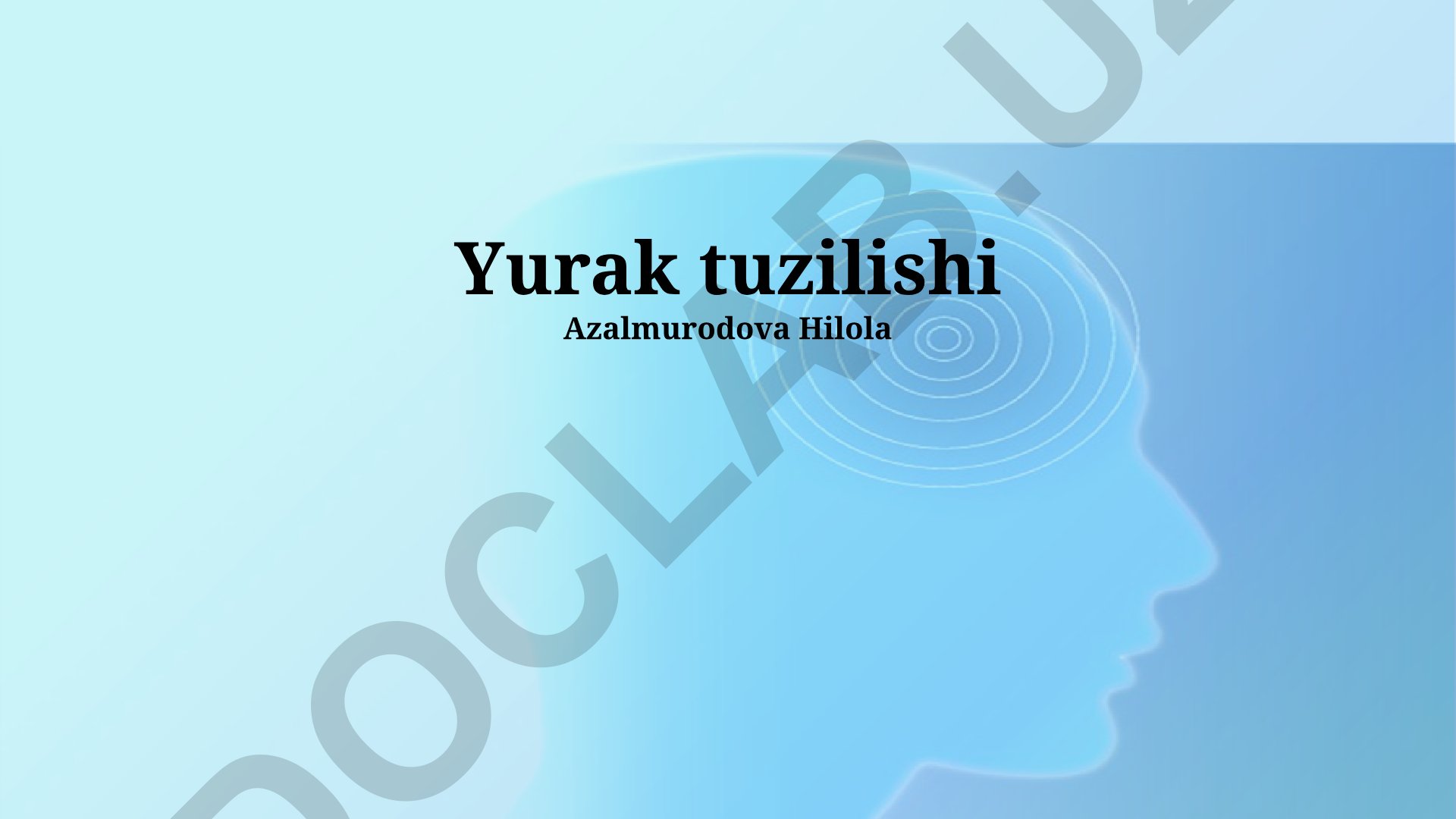 Yurak anatomiyasi va klinik ahamiyati