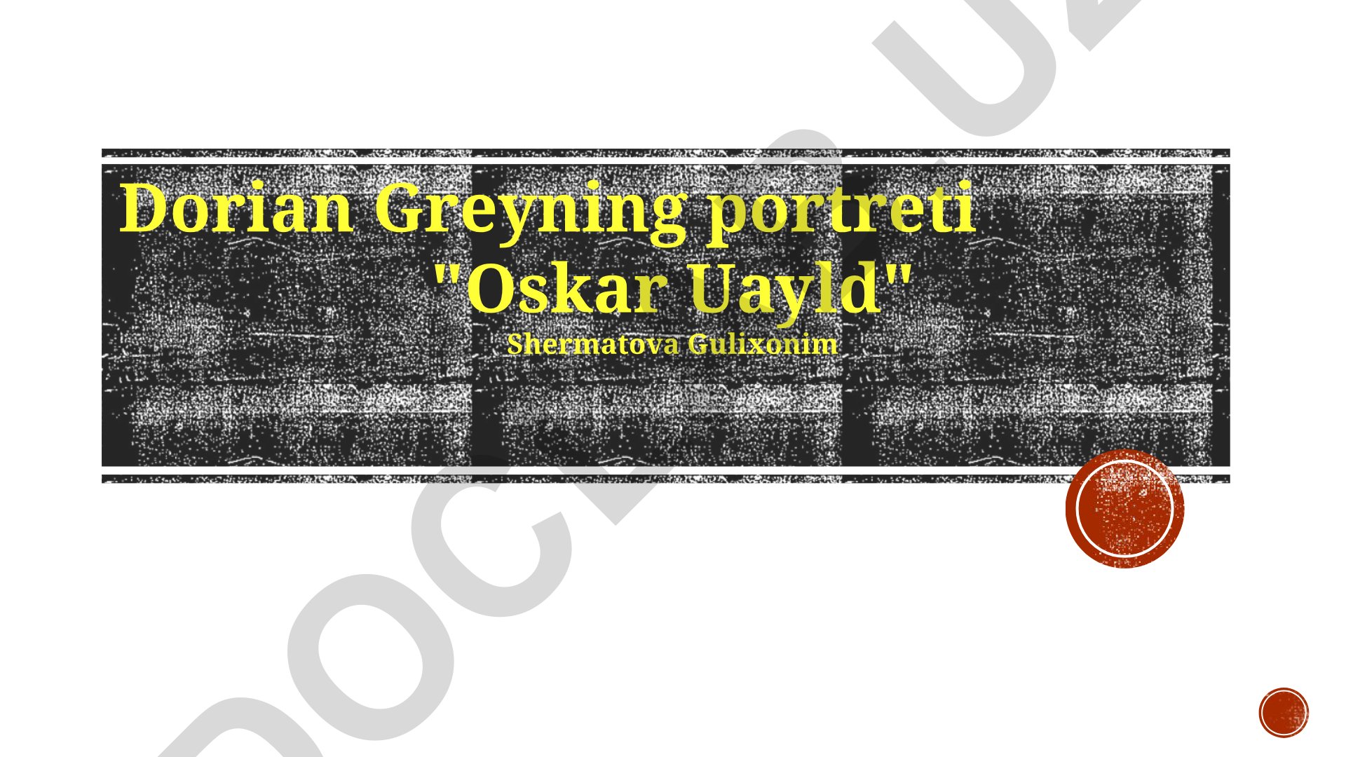 Dorian Greyning portreti: estetika va axloq