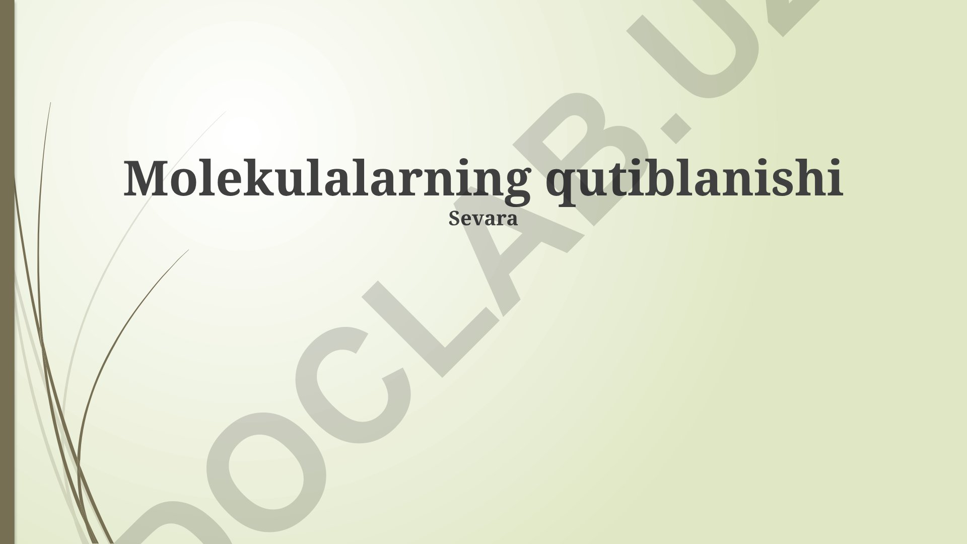 Molekulalarning qutiblanishi va dipol momenti